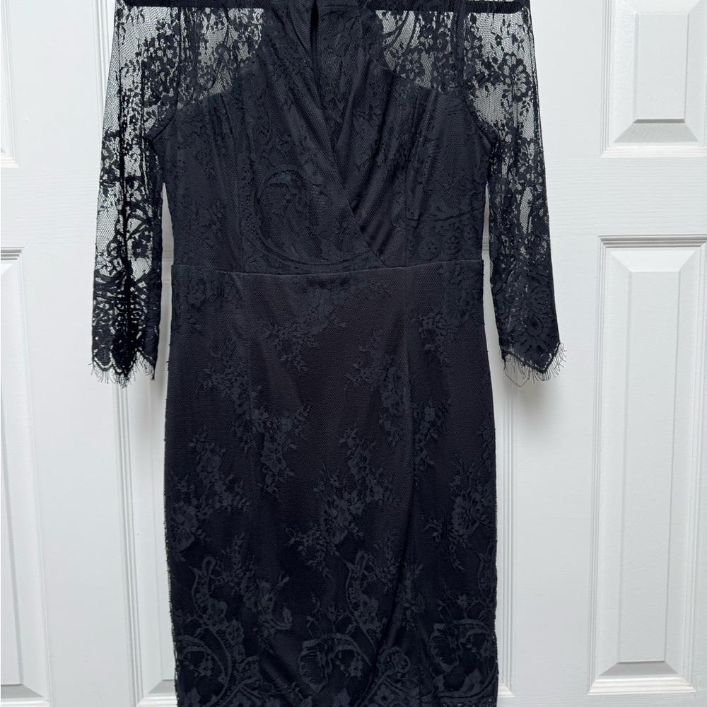 Elegant Black Lace Dress